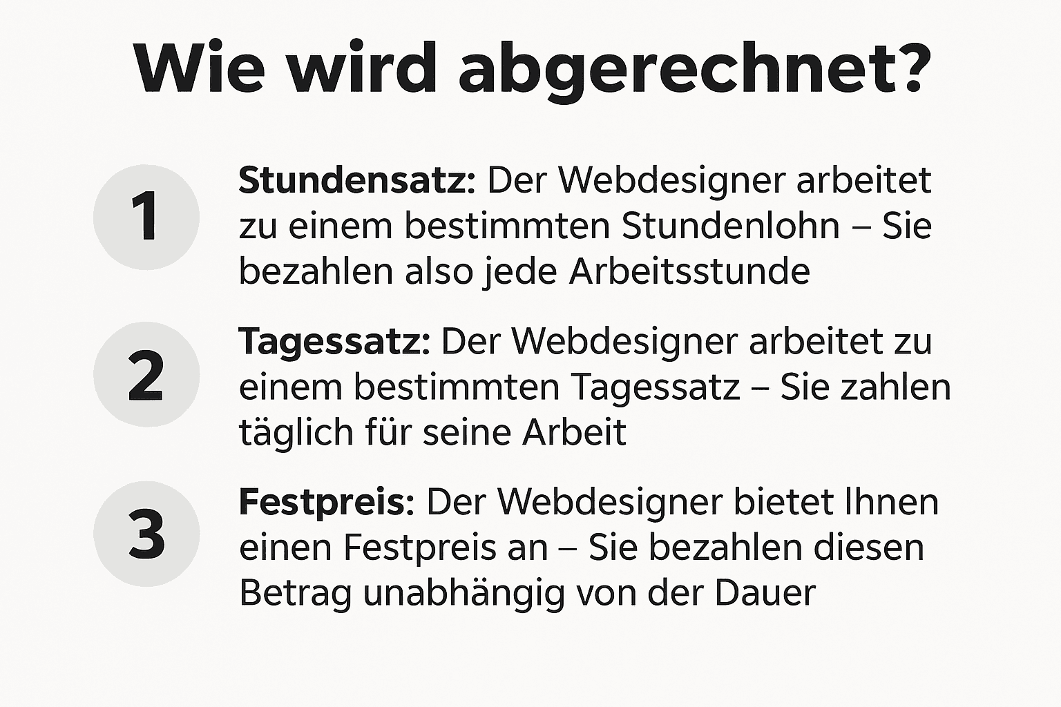 Websites Stundensatz Tagessatz Festpreis 2025 in der Ortenau
